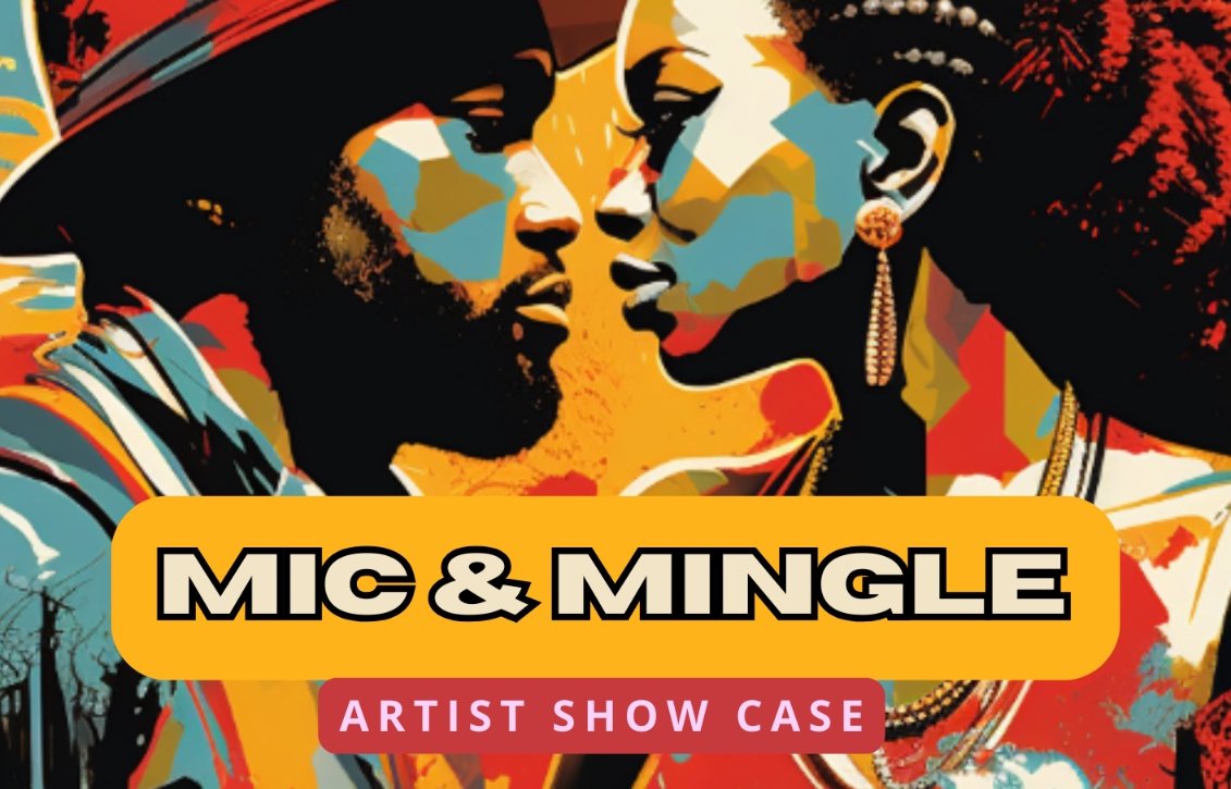 Mic and Mingle Art Show Case