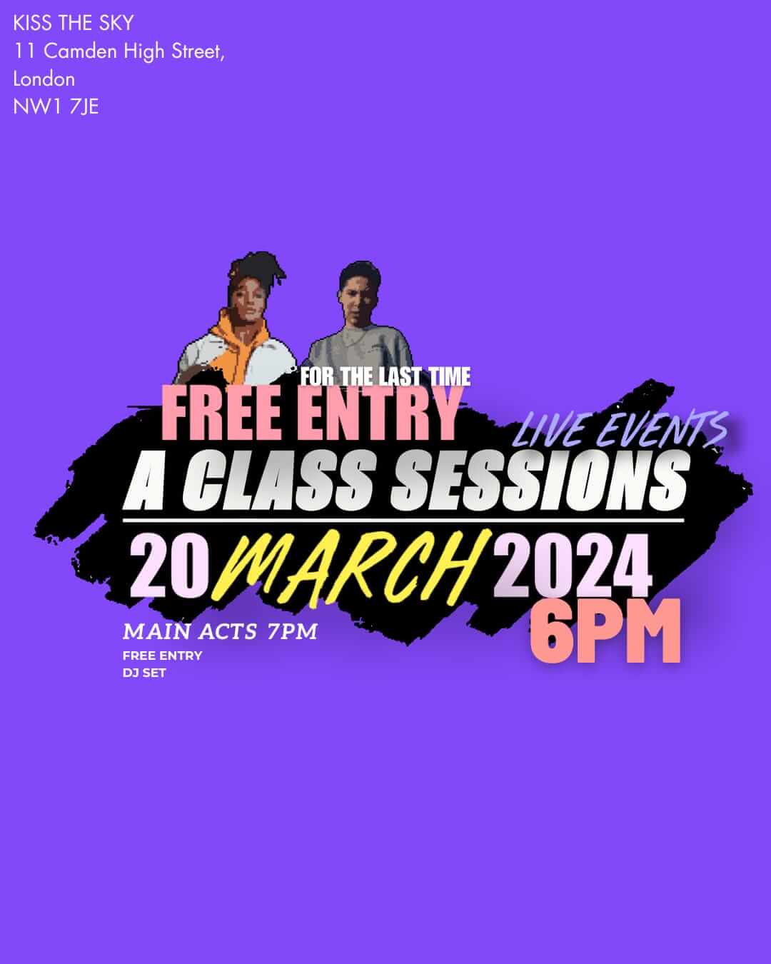 Free Entry a class session