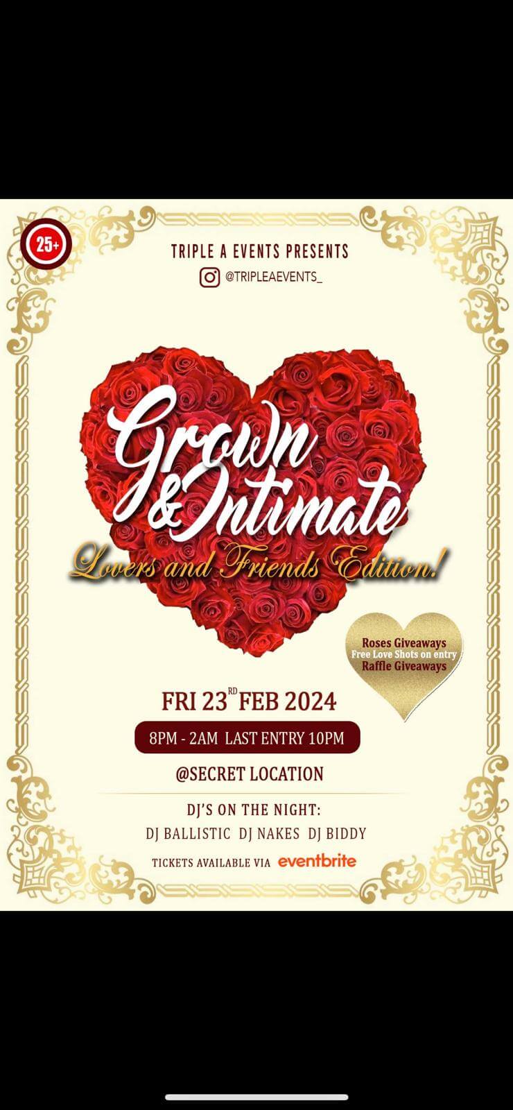 Grown and Intimate Event